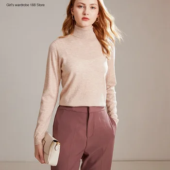 2020 new high-lapel pullover thin sweater base shirt cashmere sweater sweater all-match women's sweater 
2020 new high-lapel pullover thin sweater base shirt cashmere sweater sweater all-match women's sweater