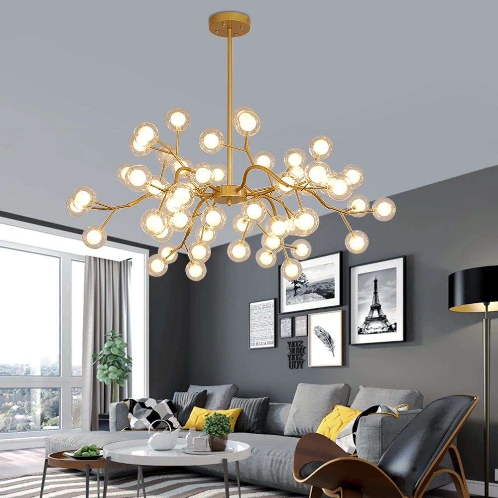 Artpad LED Chandelier Lighting Modern For Living Room Glass Ball Lampshade 110V 220V Indoors Chandelier Hanging Lamp Fixture
Artpad LED Chandelier Lighting Modern For Living Room Glass Ball Lampshade 110V 220V Indoors Chandelier Hanging Lamp Fixture