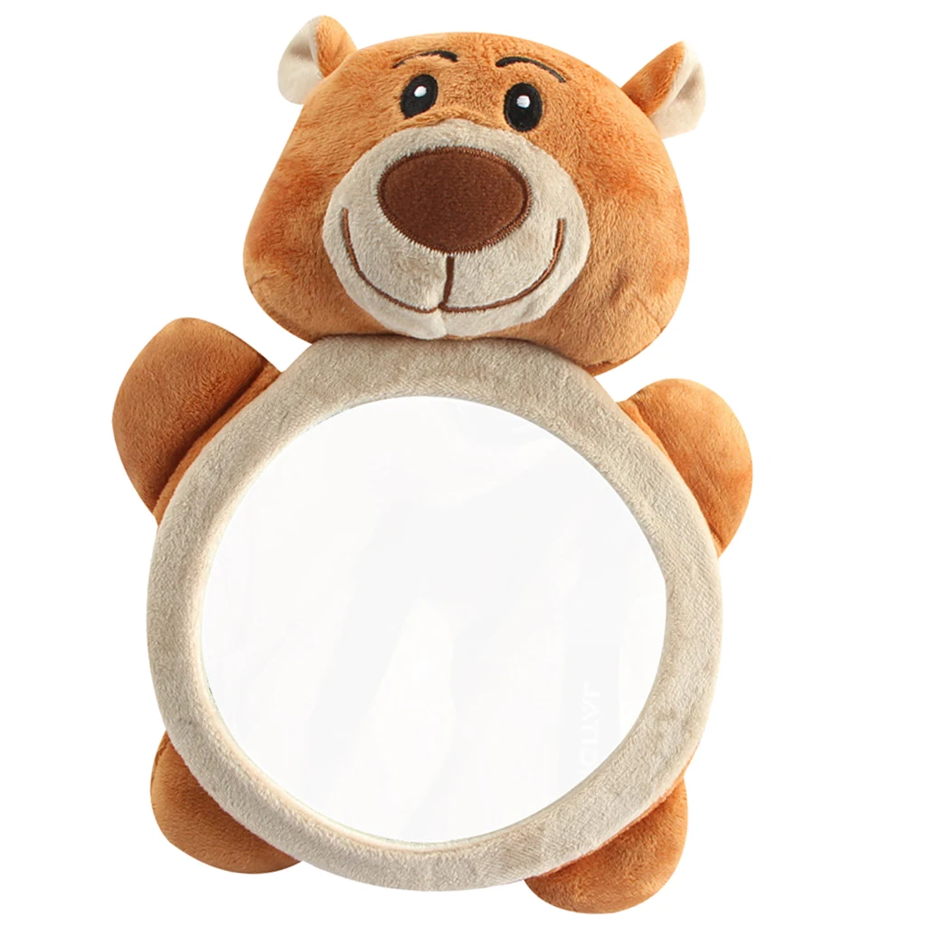 Soft Bear frame Baby Car Mirror, Rear Facing Mirrors, Backseat Baby Mirror, Rear View Car Mirror, Shatterproof Soft Bear frame Baby Car Mirror, Rear Facing Mirrors, Backseat Baby Mirror, Rear View Car Mirror, Shatterproof