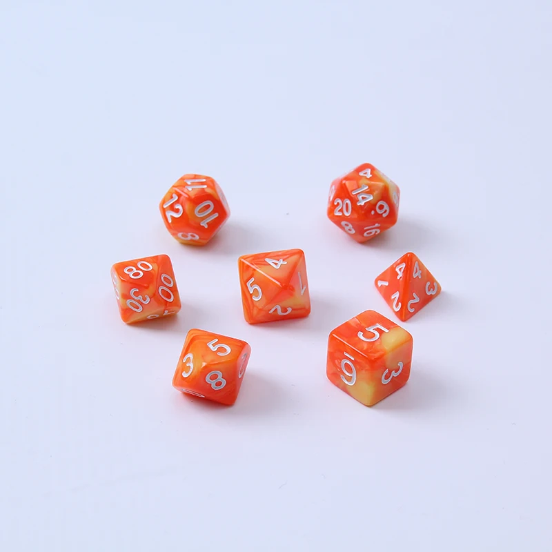7pc/lot New Dice Set D4 D6 D8 D10 D10% D12 D20 Transparent Polyhedral Dice for Board Game TRPG Games Dice Set
7pc/lot New Dice Set D4 D6 D8 D10 D10% D12 D20 Transparent Polyhedral Dice for Board Game TRPG Games Dice Set