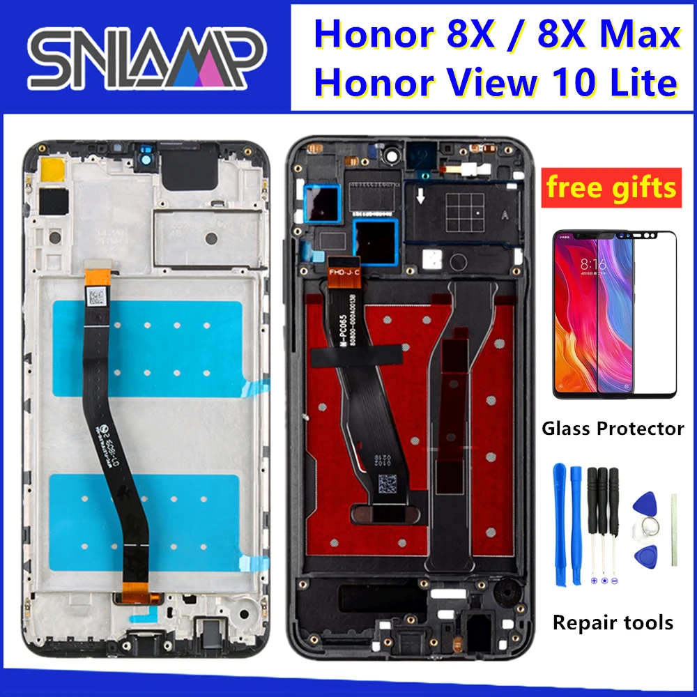 Original LCD For Huawei Honor 8X Display Touch Screen Frame Digitizer For HUAWEI Honor 8X MAX LCD Screen ARE AL00 / View 10 lite
Original LCD For Huawei Honor 8X Display Touch Screen Frame Digitizer For HUAWEI Honor 8X MAX LCD Screen ARE AL00 / View 10 lite