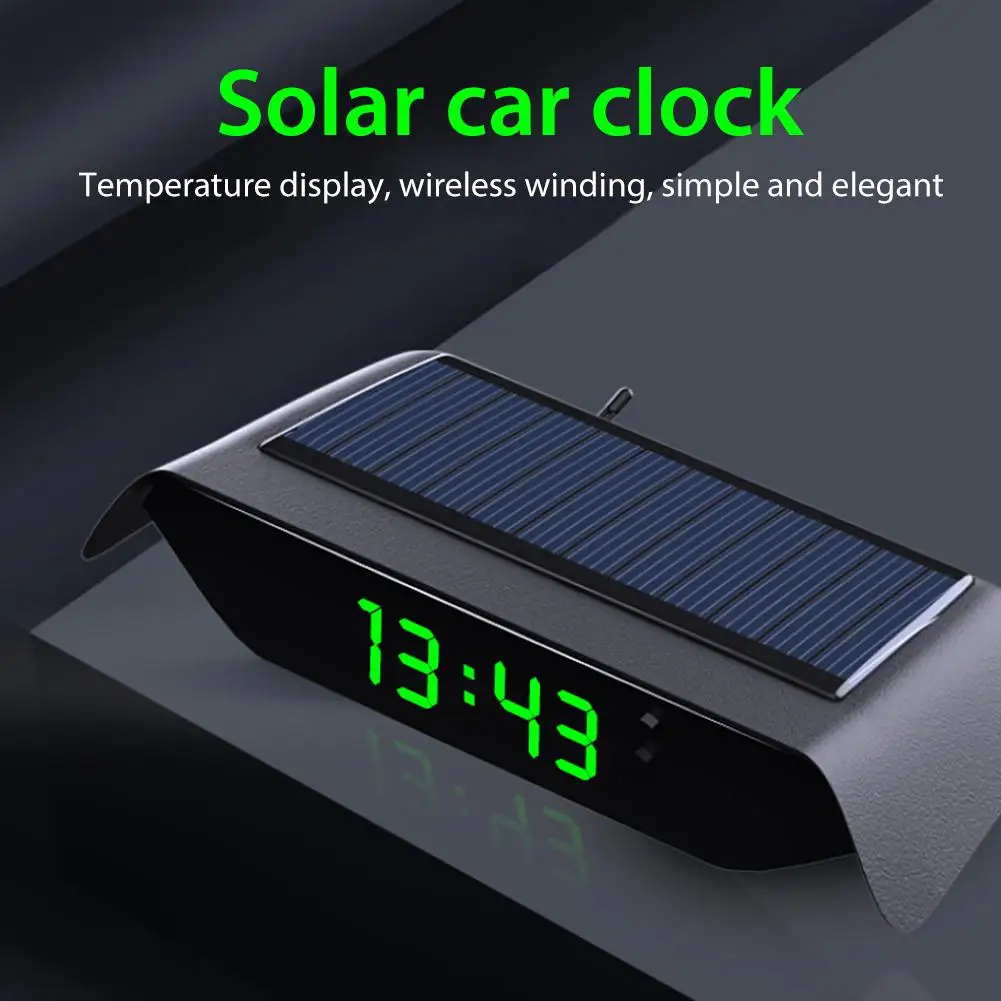 4 In 1 Car Solar Clock Thermometer Luminous High-precision Electronic Watch Temperature Monitor Auto Clock for Car Decoration
4 In 1 Car Solar Clock Thermometer Luminous High-precision Electronic Watch Temperature Monitor Auto Clock for Car Decoration