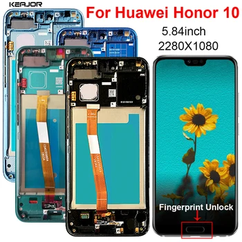 5.84" Screen For Huawei Honor 10 COL-L29 AL10 LCD Display Touch Screen Replacement For Huawei Honor 10 Display With Fingerprint
5.84" Screen For Huawei Honor 10 COL-L29 AL10 LCD Display Touch Screen Replacement For Huawei Honor 10 Display With Fingerprint