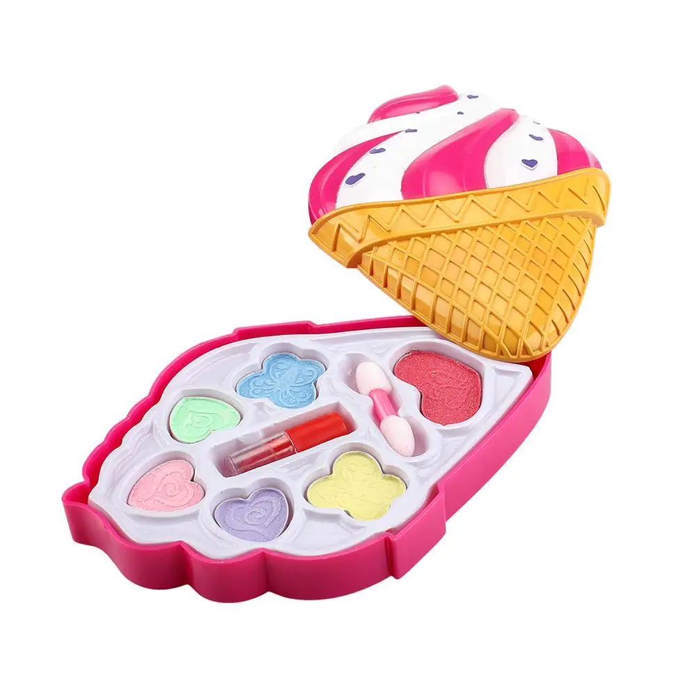 Cosmetics Set Fashion Washable Makeup Kit With Spinning Ice-cream Box For Petite Girls Toy For Children
Cosmetics Set Fashion Washable Makeup Kit With Spinning Ice-cream Box For Petite Girls Toy For Children