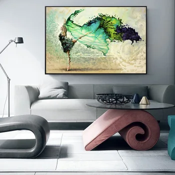 Abstract dancer girl canvas art print modern ballet girl mural turquoise color wall pictures for living room
Abstract dancer girl canvas art print modern ballet girl mural turquoise color wall pictures for living room