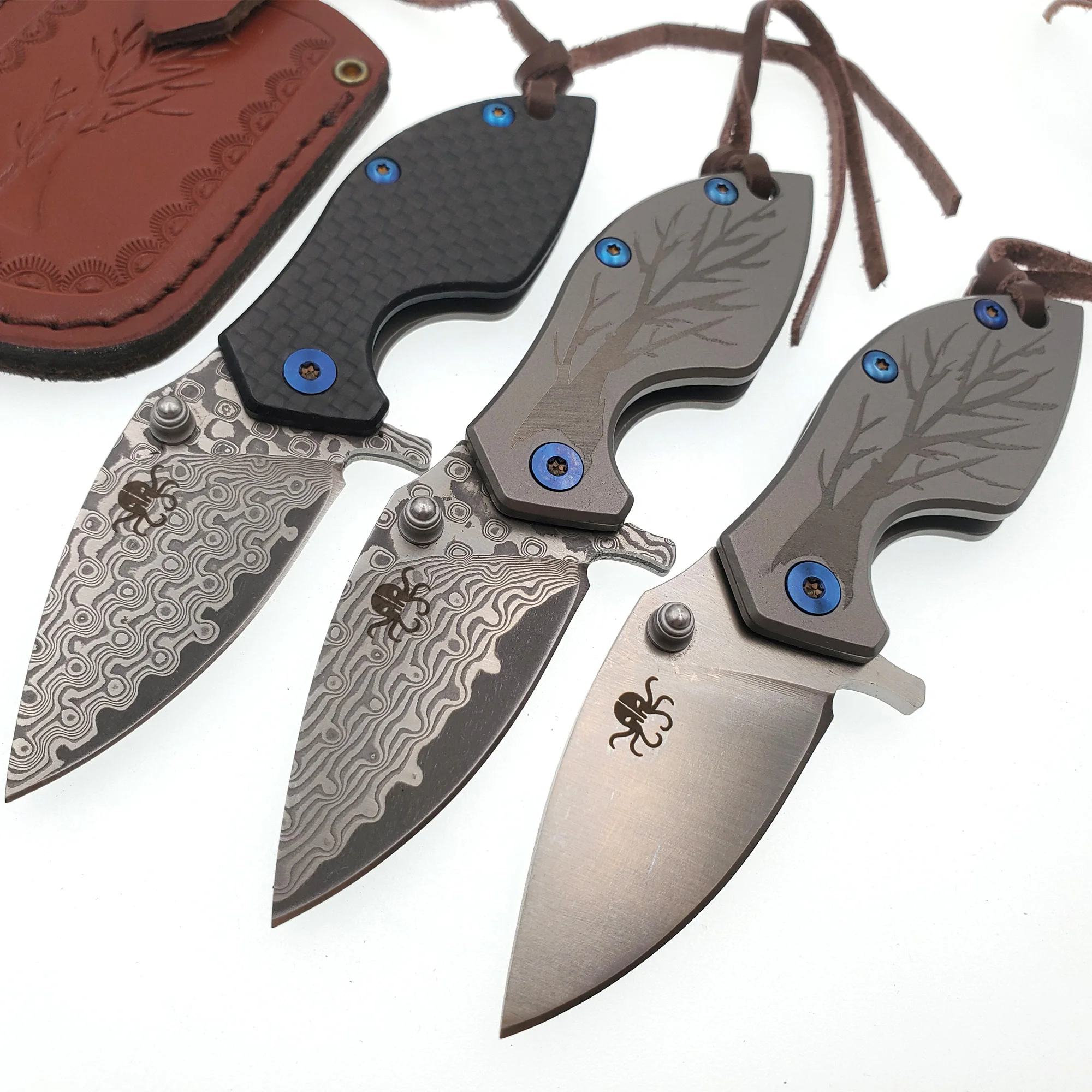 Damascus Mini Folding Knife Titanium Carbon Fiber Handle Outdoor Survival Hunting Pocket Knives Camping Combat Diving EDC Tools
Damascus Mini Folding Knife Titanium Carbon Fiber Handle Outdoor Survival Hunting Pocket Knives Camping Combat Diving EDC Tools