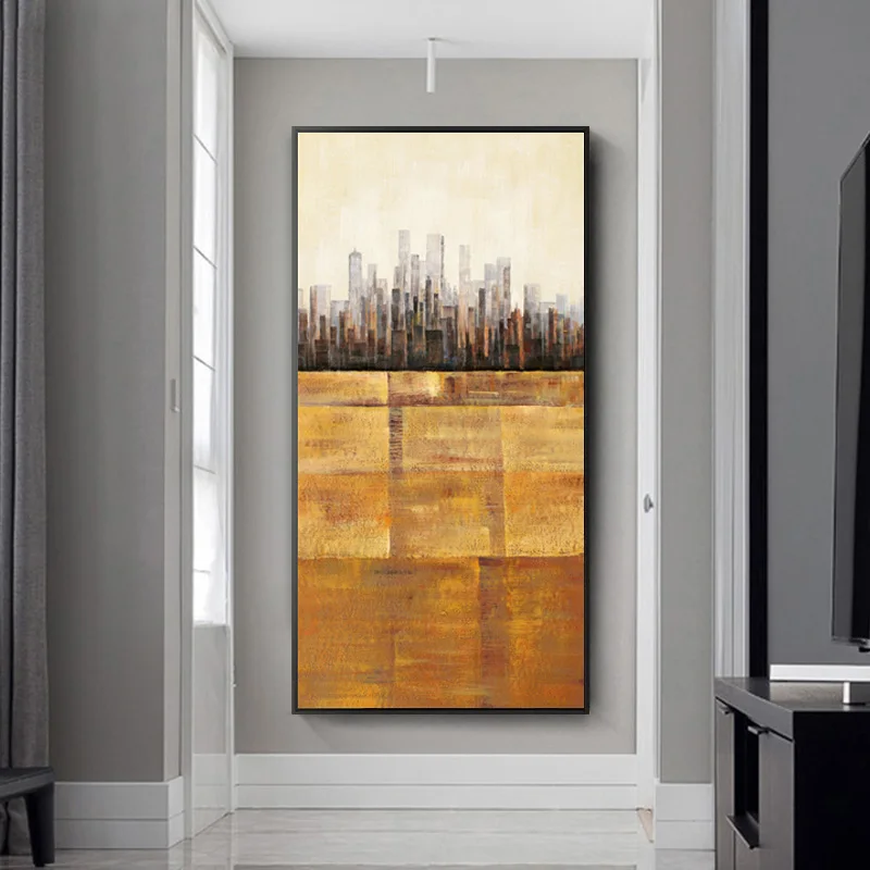 Big Size Modern Abstract Landscape City Building Oil Painting Printed on Canvas Wall Pictures for Living Room Cuadros Home Decor
Big Size Modern Abstract Landscape City Building Oil Painting Printed on Canvas Wall Pictures for Living Room Cuadros Home Decor