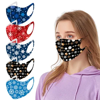 5pc Adult Christmas Washable Earloop Mask Reusable Snowflake Print Mouth Masks Multiple Mascarillas Proteccion Face Mask Маска
5pc Adult Christmas Washable Earloop Mask Reusable Snowflake Print Mouth Masks Multiple Mascarillas Proteccion Face Mask Маска