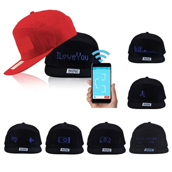 LED Screen Baseball Hip Hop Cap Bluetooth APP Control Programmable Scrolling LED Display Adjustable Hats For Party Riding Gifts
LED Screen Baseball Hip Hop Cap Bluetooth APP Control Programmable Scrolling LED Display Adjustable Hats For Party Riding Gifts