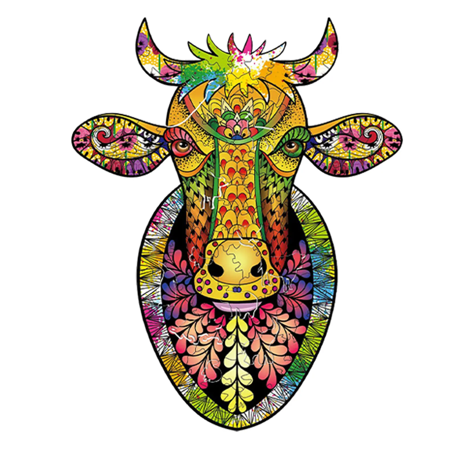 Unique Wooden Animal Jigsaw Puzzle Mysterious Cattle Ox Puzzle Gift For Adults Kids Educational Puzzle Fabulous Toy Carton Box
Unique Wooden Animal Jigsaw Puzzle Mysterious Cattle Ox Puzzle Gift For Adults Kids Educational Puzzle Fabulous Toy Carton Box