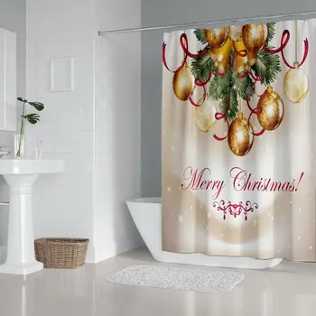 Christmas Bathroom Shower Curtain Toilet Waterproof NEW
Christmas Bathroom Shower Curtain Toilet Waterproof NEW