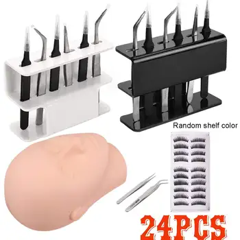 24pcs Eyelash Tweezers Storage Rack 6 Holes Eyelash Extension Tools Organizer Holder Stand Nail Tattoo Beauty Tools Set Shelf
24pcs Eyelash Tweezers Storage Rack 6 Holes Eyelash Extension Tools Organizer Holder Stand Nail Tattoo Beauty Tools Set Shelf