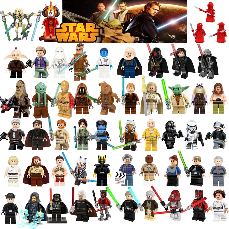 Star Spcae Wars Series Luke Yoda Darth Revan Vader Dooku C3PO StarWars Jedi Force leia Rey Building Blocks Bricks Figures Toys
Star Spcae Wars Series Luke Yoda Darth Revan Vader Dooku C3PO StarWars Jedi Force leia Rey Building Blocks Bricks Figures Toys