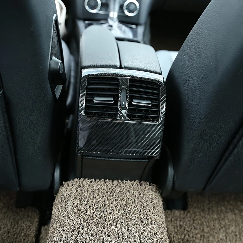 2-Pcs-Soft-Carbon-Fiber-Rear-Air-Conditioning-Vent-Frame-Trim-Stickers-For-Mercedes-Benz-C
