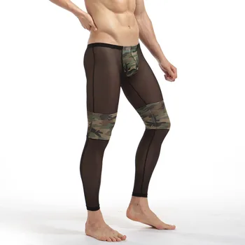 Men Mesh Pants Camouflage Fitness Pouch Sexy Tight Comfortable See Underwear Sheer Transparent Low Waist Men Long Johns
Men Mesh Pants Camouflage Fitness Pouch Sexy Tight Comfortable See Underwear Sheer Transparent Low Waist Men Long Johns