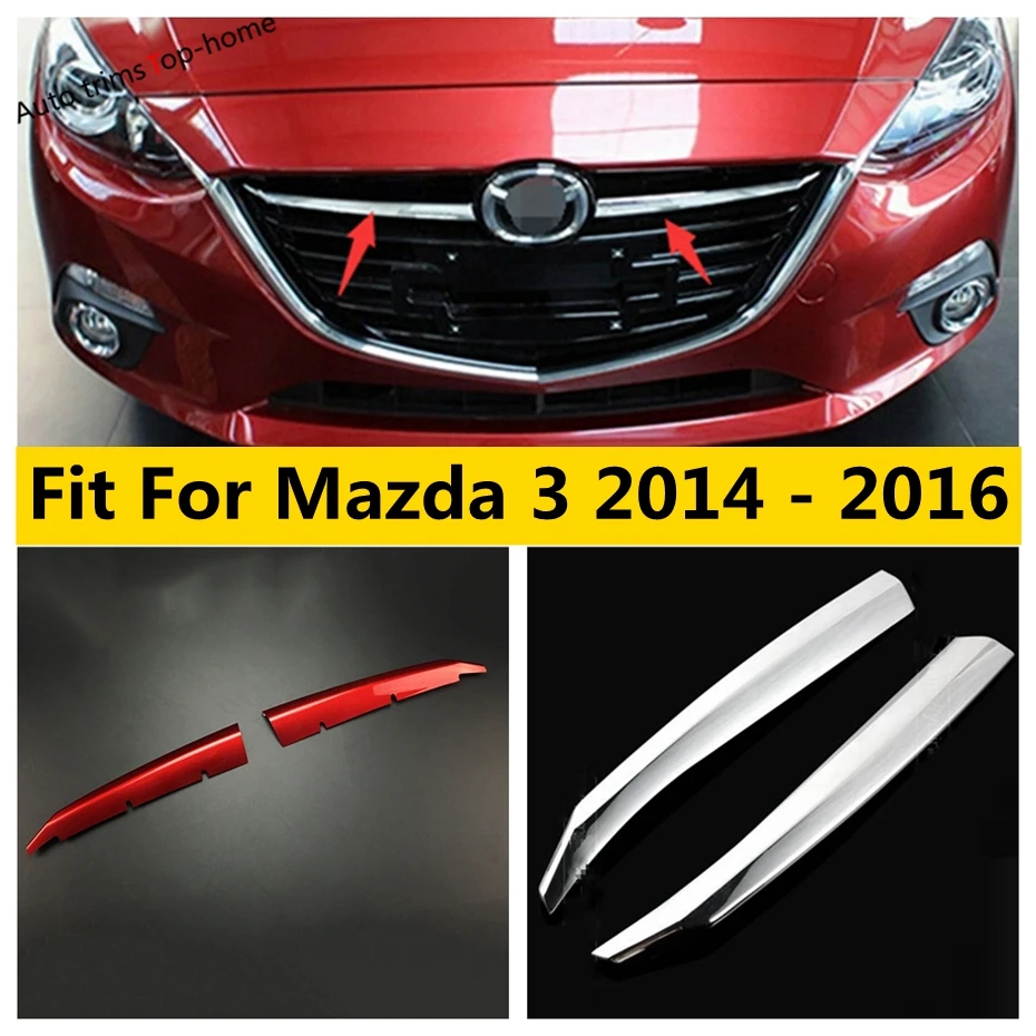 Накладка на решетку радиатора автомобиля для Mazda 3 2014 2015 2016 | Автомобили и