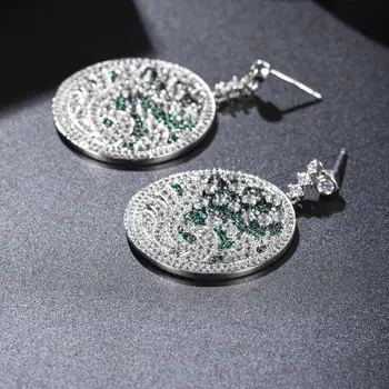Fashion Brand Jewelry Generous Green Zircon Earrings Exaggerated Trend Matching Jewelry For Women
Fashion Brand Jewelry Generous Green Zircon Earrings Exaggerated Trend Matching Jewelry For Women