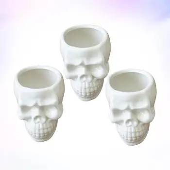 4PCS Ceramic Flower Pot Plant Pot Macetas Planter Skull Shaped Flower Succulent Cactus Container Home Office Decoration (White)
4PCS Ceramic Flower Pot Plant Pot Macetas Planter Skull Shaped Flower Succulent Cactus Container Home Office Decoration (White)