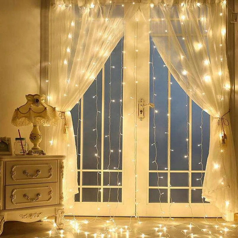 3M*3M 320LED Bulbs Curtain Led Waterfall String Lamps Christmas Xmas Wedding Party Background Home Decorative Lamps
3M*3M 320LED Bulbs Curtain Led Waterfall String Lamps Christmas Xmas Wedding Party Background Home Decorative Lamps