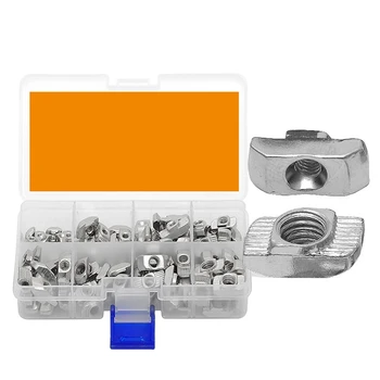 96Pcs M3 M4 M5 M6 M8 T Slot Nut Hammer Head Sliding T Nut Fasteners Drop In T-Nut Set for 2020 3030 4040 Series Aluminum Profile
96Pcs M3 M4 M5 M6 M8 T Slot Nut Hammer Head Sliding T Nut Fasteners Drop In T-Nut Set for 2020 3030 4040 Series Aluminum Profile