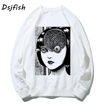 Men HOODIES sweatshirts Uzumaki Junji Ito Horror Manga hoodie women Male Funny Harajuku Streetwear cool Japanese anime boy
Men HOODIES sweatshirts Uzumaki Junji Ito Horror Manga hoodie women Male Funny Harajuku Streetwear cool Japanese anime boy