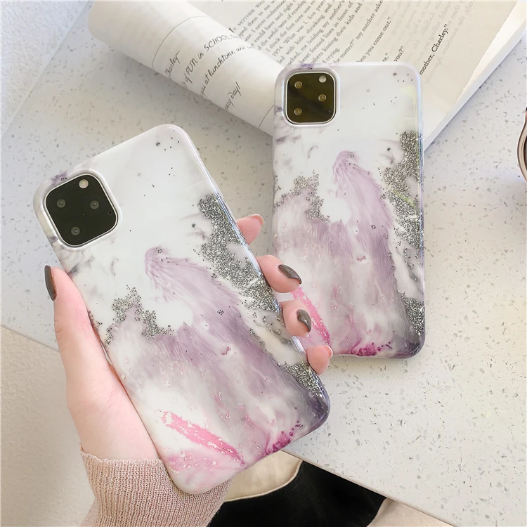 Art Oil мраморный чехол для телефона iphone 11PROMAX XS Max X XR 8 7 6 Plus глянцевый мягкий IMD модные