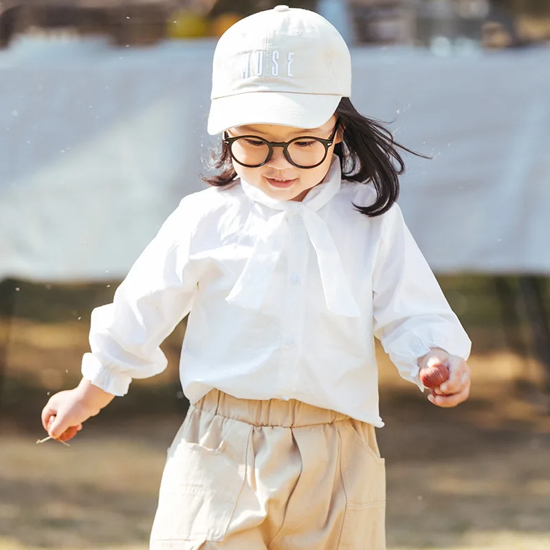 Korean-style GIRL'S Shirt 2020 Spring Clothing New Style Bow Elegant Small Bowtie Long-sleeve Blouse Spring And Autumn Childrens
Korean-style GIRL'S Shirt 2020 Spring Clothing New Style Bow Elegant Small Bowtie Long-sleeve Blouse Spring And Autumn Childrens