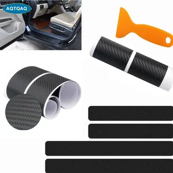 4Pcs/Set Carbon Fiber Car Sill Sticker Rubber DIY Door Protector Edge Guard Anti-collision Bumper Guard Strip with Scraper 
4Pcs/Set Carbon Fiber Car Sill Sticker Rubber DIY Door Protector Edge Guard Anti-collision Bumper Guard Strip with Scraper
