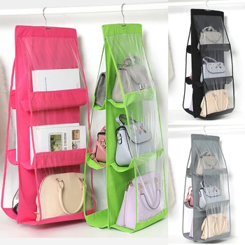 Hanging Storage Bag 6 Pocket Purse Handbag Tote Bag Storage Organizer Hanger Double Sides Hanging Storage Bag Wardrobe Closet
Hanging Storage Bag 6 Pocket Purse Handbag Tote Bag Storage Organizer Hanger Double Sides Hanging Storage Bag Wardrobe Closet
