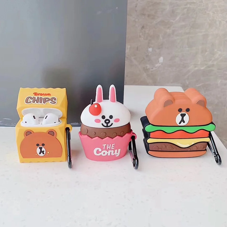 3D Cute Earphone Case for Airpods 2 Case Anime Bear Silicone Rabbit Headphone Protector Cover for Apple Airpods For Earpods Case
3D Cute Earphone Case for Airpods 2 Case Anime Bear Silicone Rabbit Headphone Protector Cover for Apple Airpods For Earpods Case