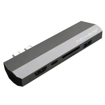 ACASIS USB Type-C Hub to HDMI Adapter 4K Thunderbolt 3 USB C Hub with Hub 3.0 TF SD Reader Slot PD for MacBook Pro/Air 2018
ACASIS USB Type-C Hub to HDMI Adapter 4K Thunderbolt 3 USB C Hub with Hub 3.0 TF SD Reader Slot PD for MacBook Pro/Air 2018