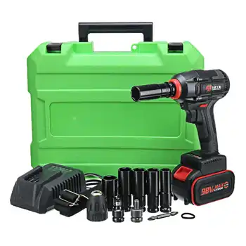 98V 16800 mAh Electric Impact Wrench Corded 360N.m Max Torque 2500r/min speed Impact nut wrench power tools
98V 16800 mAh Electric Impact Wrench Corded 360N.m Max Torque 2500r/min speed Impact nut wrench power tools