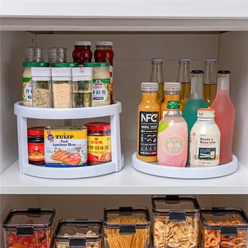 Sundries Spice Storage Box Rotatable Rack Kitchenware Double-layer Corner Box for Seasoning Bottles
Sundries Spice Storage Box Rotatable Rack Kitchenware Double-layer Corner Box for Seasoning Bottles