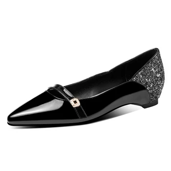 Genuine leather bling Women Pumps 3cm low Heels shoes woman Pointed Toe Ladies Women Shoes Female Pumps
Genuine leather bling Women Pumps 3cm low Heels shoes woman Pointed Toe Ladies Women Shoes Female Pumps