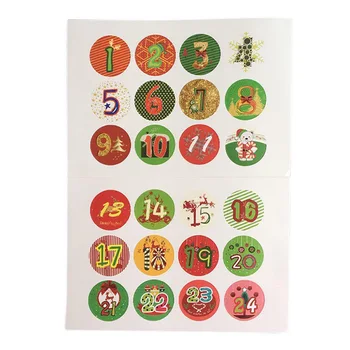 10 Sheets/Set Christmas Stickers Advent Calendar Numbers 1-24 Embellishments Gift DU55
10 Sheets/Set Christmas Stickers Advent Calendar Numbers 1-24 Embellishments Gift DU55