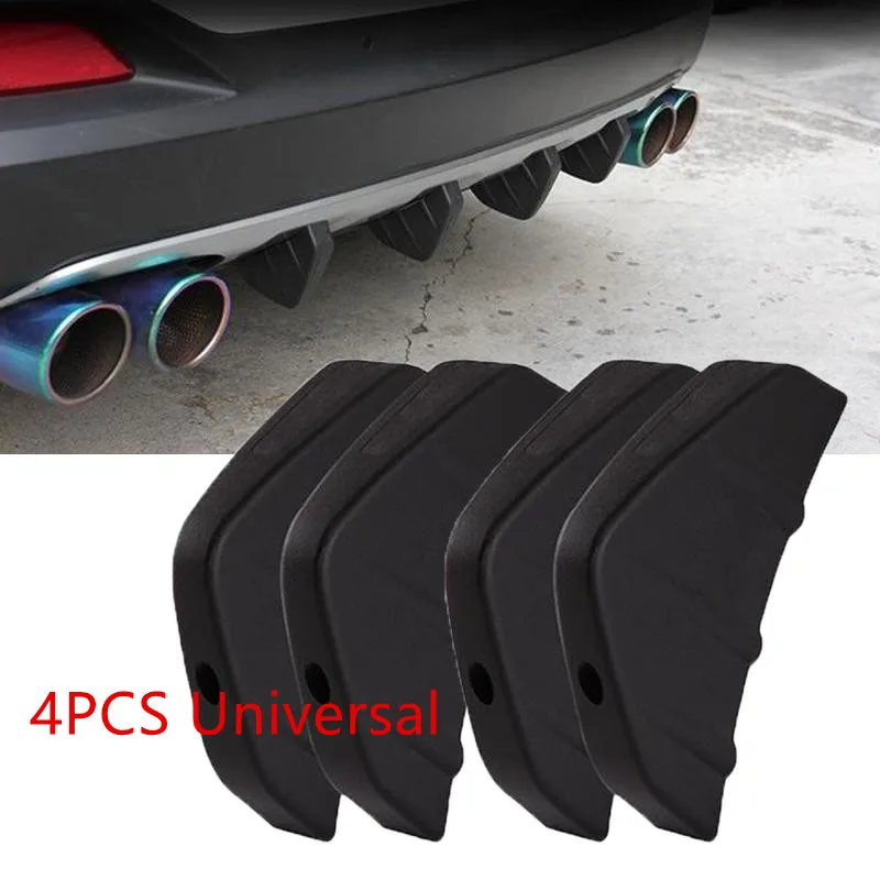 4 pcs Universal Car Rear Bumper Lip Diffuser Shark Fin Style Car Back Bumper Spoiler Lip Splitter Car-Styling Auto Accessories
4 pcs Universal Car Rear Bumper Lip Diffuser Shark Fin Style Car Back Bumper Spoiler Lip Splitter Car-Styling Auto Accessories