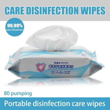 Household Portable 80pcs/Box Alcohol Disinfection Wipes Antiseptic Cleaning Sterilization Wipes Wet Wipes First Aid
Household Portable 80pcs/Box Alcohol Disinfection Wipes Antiseptic Cleaning Sterilization Wipes Wet Wipes First Aid