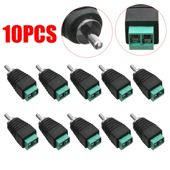 New Arrival 10Pcs Phono Speaker Wire Cable to Audio Male RCA Connector Professional RCA to Terminal Block Adapter
New Arrival 10Pcs Phono Speaker Wire Cable to Audio Male RCA Connector Professional RCA to Terminal Block Adapter