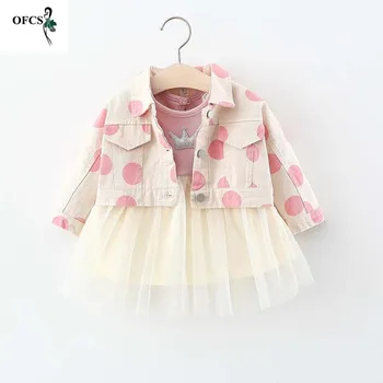 Children Suit Baby Girls Long Sleeve Princess Dress+ Dot Coat Two-piece Sets Spring and autumn Kid Children Fashion Suits 1-4T
Children Suit Baby Girls Long Sleeve Princess Dress+ Dot Coat Two-piece Sets Spring and autumn Kid Children Fashion Suits 1-4T