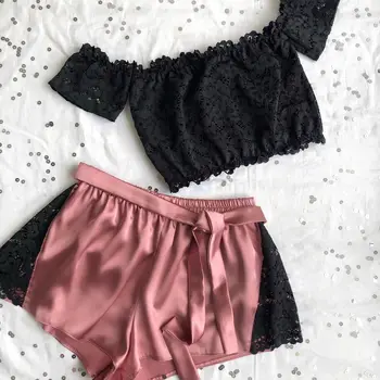 3PCS Women Sexy Lingerie Lace Crop Top Bra and Short Set Ladies Cute Underwear Sleepwear Elegant Casual pyjama femme pajamas set
3PCS Women Sexy Lingerie Lace Crop Top Bra and Short Set Ladies Cute Underwear Sleepwear Elegant Casual pyjama femme pajamas set