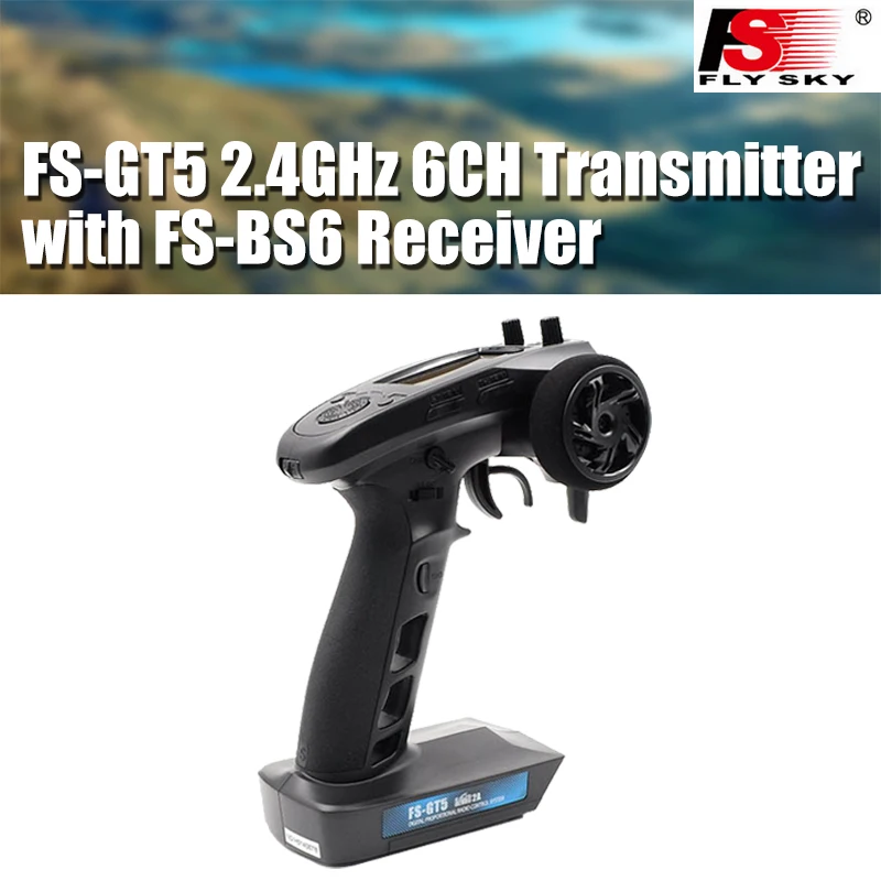 Flysky FS-GT5 2.4G 6CH Gyro Remote Controller Transmitter with BS6 Receiver Built-in Gyro Stabilization System for RC Car Boat
Flysky FS-GT5 2.4G 6CH Gyro Remote Controller Transmitter with BS6 Receiver Built-in Gyro Stabilization System for RC Car Boat