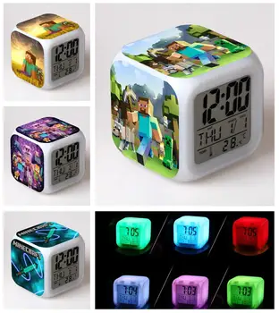 Hot Game Minecrafts Figure Luminous LED Alarm CLock Colorful Flash Desk Light Flash Model Figure Action Toys Kids Children Gift
Hot Game Minecrafts Figure Luminous LED Alarm CLock Colorful Flash Desk Light Flash Model Figure Action Toys Kids Children Gift