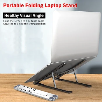 Laptop Stand Aluminum Alloy Foldable Leptop Stand For Macbook Notebook 13 14 15 16 17 Inch Lap Top Support Adjustable Holder 
Laptop Stand Aluminum Alloy Foldable Leptop Stand For Macbook Notebook 13 14 15 16 17 Inch Lap Top Support Adjustable Holder