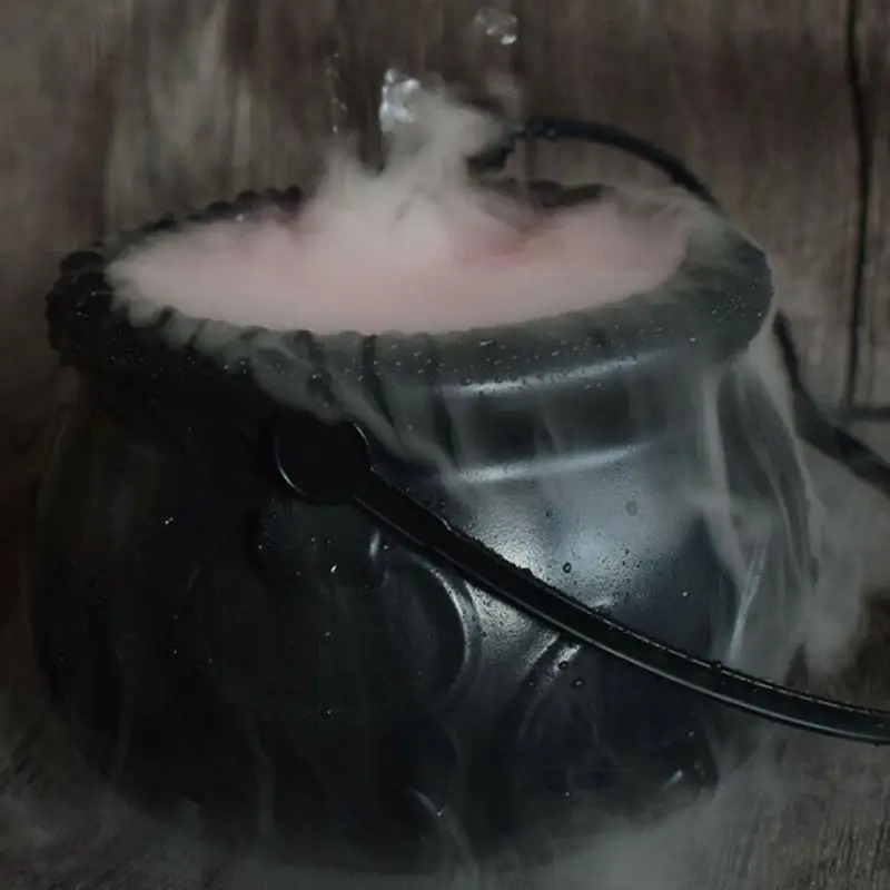 Горшок ведьмы для Хэллоуина генератор дыма фонтан тумана изменяющий цвет
