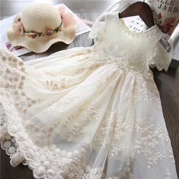 Girls Princess Dress Summer Party Solid Lace Dresses Christmas Dress Girls Dress Elegant Children Costume Children Clothing 3-7Y 
Girls Princess Dress Summer Party Solid Lace Dresses Christmas Dress Girls Dress Elegant Children Costume Children Clothing 3-7Y