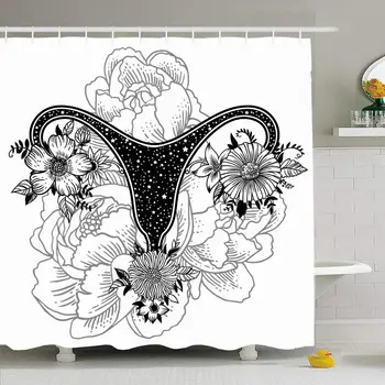Shower Curtain Set with Hooks 66x72 Beautiful Organ Female Reproductive Love Organs My Flowers Education Fight Uterus Feminist
Shower Curtain Set with Hooks 66x72 Beautiful Organ Female Reproductive Love Organs My Flowers Education Fight Uterus Feminist