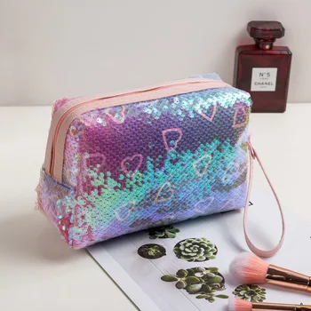 Fashion Women Cosmetic Bag Large Capacity Dropshipping Makeup bag Cheap Lady Makeup bag trousse maquillage Sequins 2020
Fashion Women Cosmetic Bag Large Capacity Dropshipping Makeup bag Cheap Lady Makeup bag trousse maquillage Sequins 2020