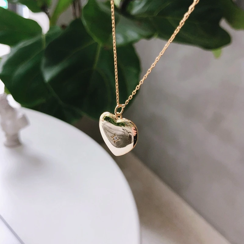 Small Zircon Star Heart Necklace 100% 925 Sterling Silver Gold Chain Necklace Sweet And Romantic Love Gift Women Wedding Jewelry
Small Zircon Star Heart Necklace 100% 925 Sterling Silver Gold Chain Necklace Sweet And Romantic Love Gift Women Wedding Jewelry