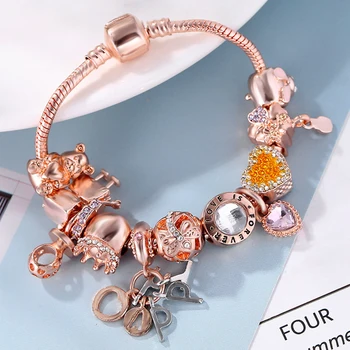 BAOPON New Cute Little Bella Beads Charm Bracelet For Women Kids Lovely HAPPY Pendant Fine Bracelet DIY Handmade Jewelry
BAOPON New Cute Little Bella Beads Charm Bracelet For Women Kids Lovely HAPPY Pendant Fine Bracelet DIY Handmade Jewelry