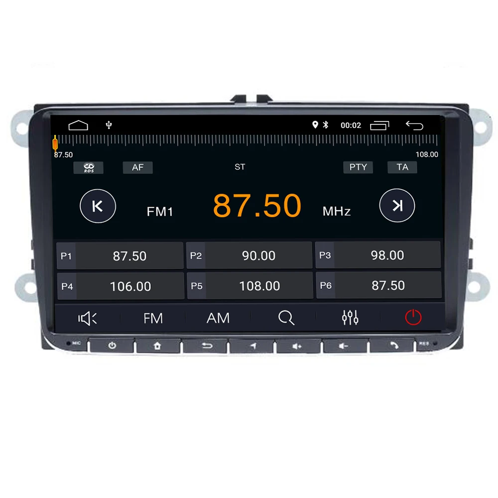 2 Din Android 10 автомобильный мультимедиа для Amarok volksaga VW Passat B6 golf 5 6 Skoda Octavia Superb Seat Leon
